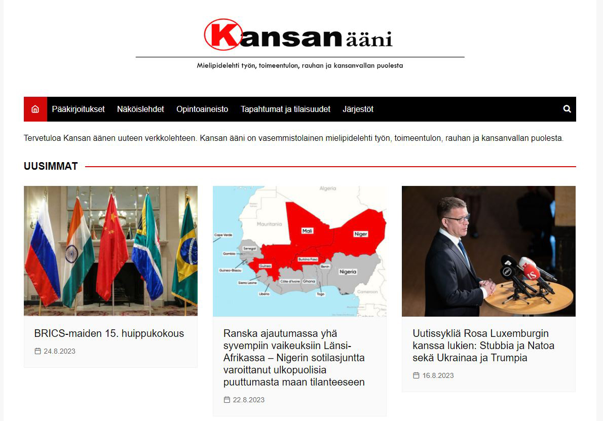 Kansanäänen verkkolehden osoite muuttuu – uusi osoite on kansanaani.org