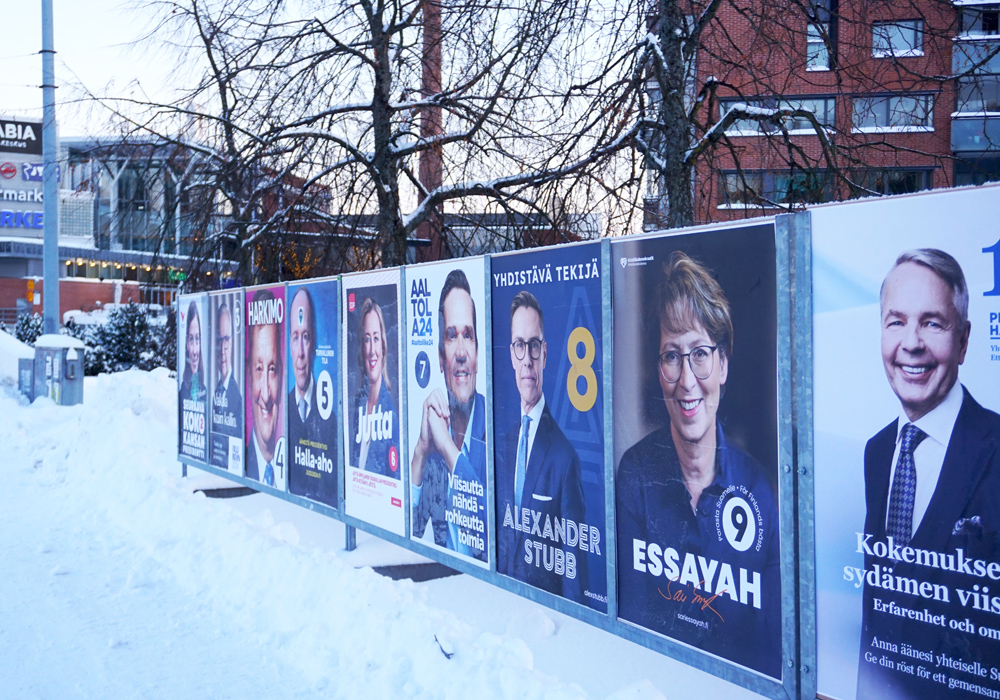 Vaihtoehdottomuus ja hyvin ahdas länsimielisyys heijastuivat Suomen presidentinvaaleissa
