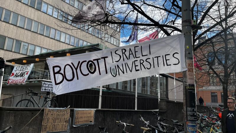 Helsingin yliopiston opiskelijat Gazan sotaa vastaan