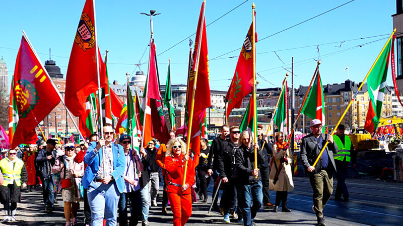 Työkansan taisteluhenkisyys nousi esiin Vapunpäivänä
